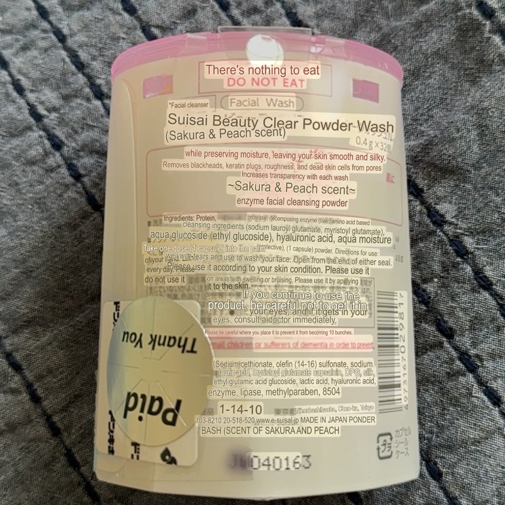 Enzyme Face Wash Powder - Pink - Picture 3 of 3